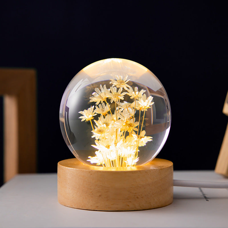 EliteLiving - Floral Crystal Ball LED  Light