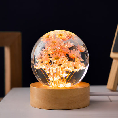 EliteLiving - Floral Crystal Ball LED  Light